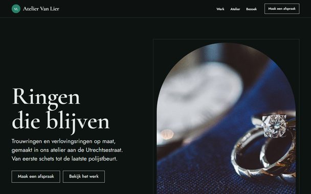 Atelier Van Lier op een computer